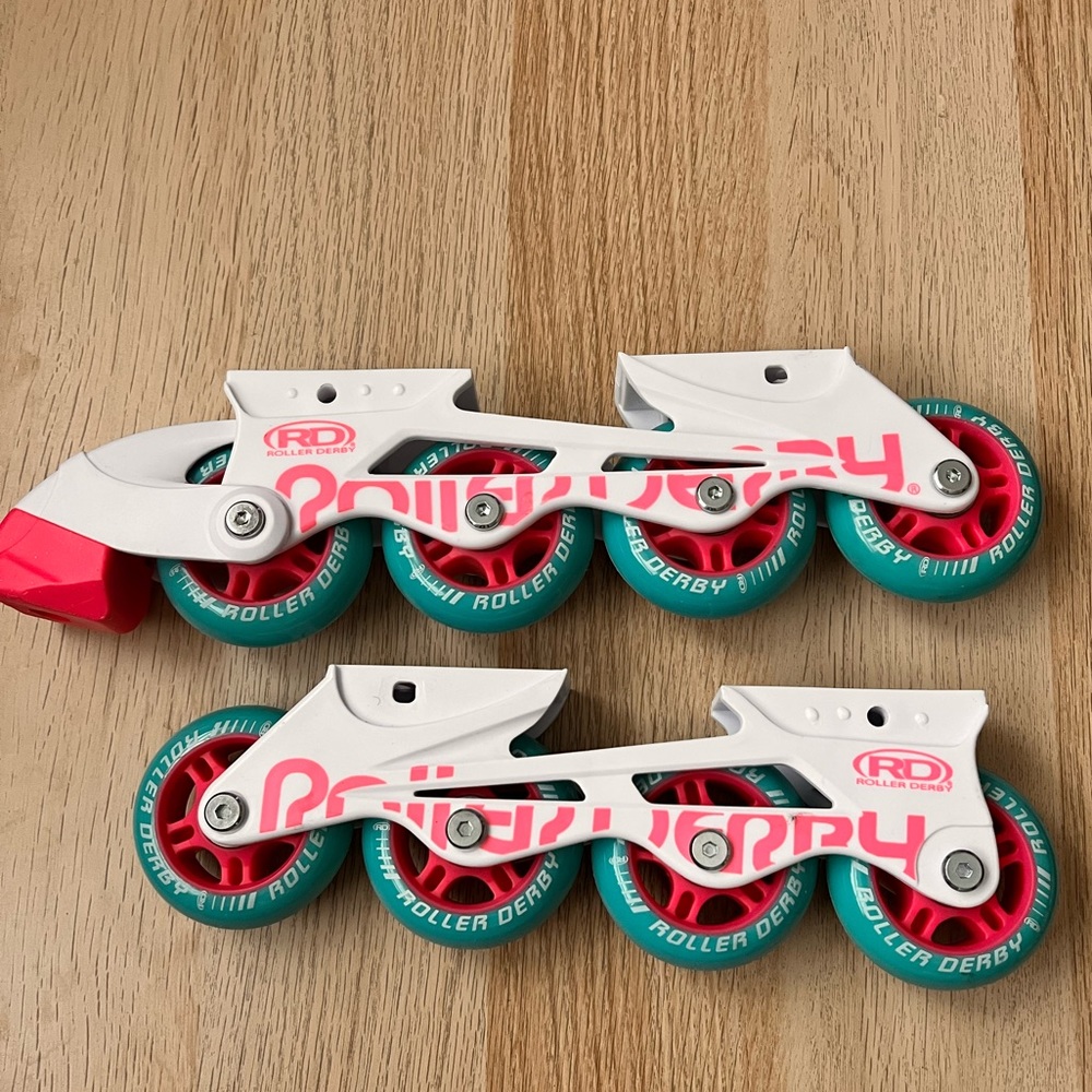 Inline Roller Derby Roller Blades Skates Teal